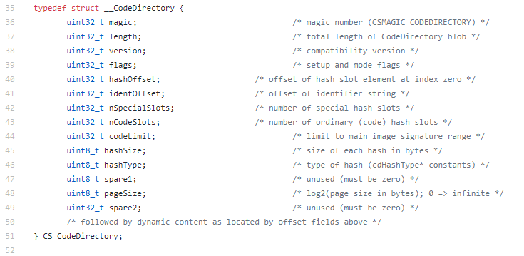 CodeDirectory